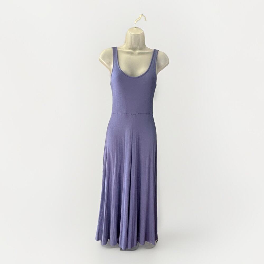 Marine Layer Lexi Soft Ribbed Fit & Flare Casual Midi Tank Dress Size XS Beach - Picture 2 of 10